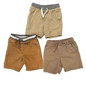 Bundle 3T Khaki Shorts Cat & Jack X 2 And Wonder Nation